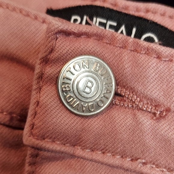 Buffalo David Bitton Havana 18/38 High Rise Soft Stretch Ankle Skinny Pink - Picture 4 of 13